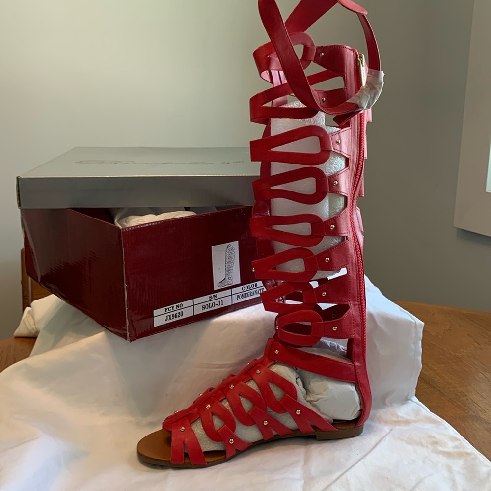 Tall Roman sandals -NEW